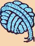 blaue Wolle